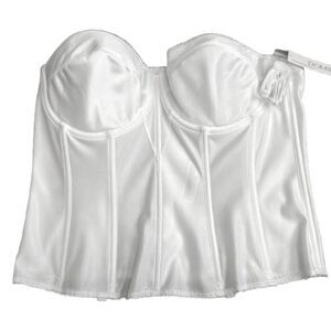 DOMINIQUE Intimate Apparel Wedding Woman's Size 42 White Corset Bustier #Y